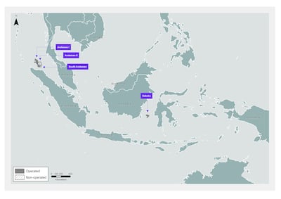 Mubadala Energy's offshore blocks in Indonesia. Source: Mubadala Energy