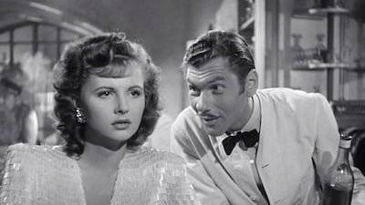 Madeleine Lebeau in a scene from the film, Casablanca.