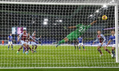 Another shot kept out by Martinez. AP