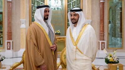 Members of the UAE delegation at Bayan Palace