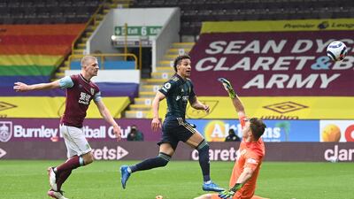 SUBS: Rodrigo – (On for Bamford 58’) 9: Thought he was going to score with first touch until Tarkowski intercepted - but delay was only temporary. Brilliant first touch past the Burnley centre-half followed by dinked finish to make it 3-0 after 77 minutes. Skipped round Peacock-Farrell and finished superbly for his second goal two minutes later. Getty