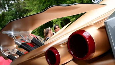 The styling modifications, by Italian company Italdesign, include a large adjustable rear wing. Nissan