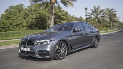 The latest BMW 5 Series in Dubai. Antonie Robertson / The National