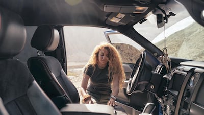 11.01.19 Dubai resident Fatima Deryan spending her Friday climbing the highest peak of the UAE; Jebel Jais in Ras Al Khaimah. Fatima is training to climb Everest in March. Anna Nielsen For The National