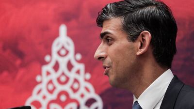 British Prime Minister Rishi Sunak says tackling crime is 'personally quite important to me'. EPA