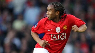 Anderson shown during a Premier League match with Manchester United in 2009. His United teammate Juan Mata wrote on Monday he would be returning to Brazil. Carl Recine / Action Images