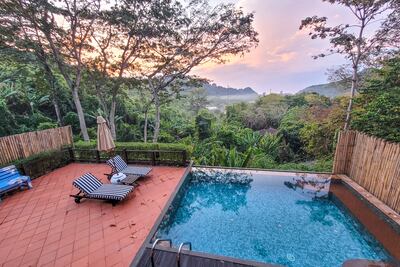 A pool villa with a view at SAii Phi Phi Island Village Resort. Photo: Ronan O'Connell