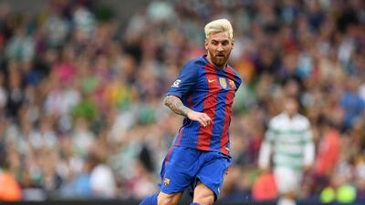 Lionel Messi of Barcelona during the International Champions Cup series match between Barcelona and Celtic at Aviva Stadium on July 30, 2016 in Dublin, Ireland. Charles McQuillan / Getty Images