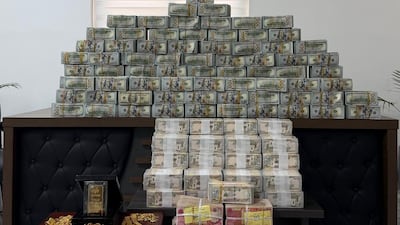 Iraqi authorities seized $10 million in cash and quantities of Iraqi currency and gold. Photo: Iraqi Supreme Judicial Council