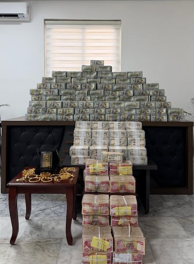 Funds seized by Iraqi investigators in a corruption case. Photo: Iraq Supreme Judicial Council
