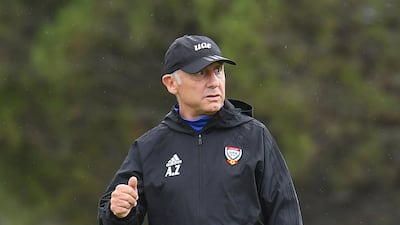UAE manager Alberto Zaccheroni has taken charge of a training camp in Spain. UAE FA