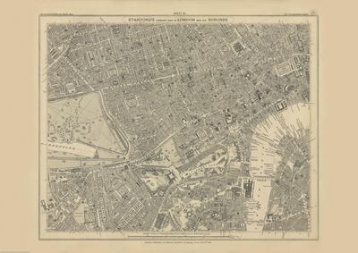 Early maps of London will be included in the exhibition. Courtesy Stanfords