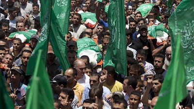 The eight family members were among the 33 Palestinians killed yesterday. More than 80 have been killed since Israel’s Operation Protective Edge started on Tuesday. Heidi Levine for The National