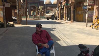 Tom Struthers on the set of Tiger Zinda Hai movie. Courtesy Tom Struthers