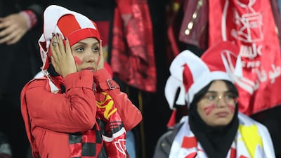 Persepolis supporters watch on from the stands during the Asian Champions League final second leg. Getty Images