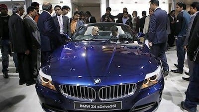 The luxury market is brimming with confidence with sales of Mercedes, Jaguar and BMW booming, thanks to India's inflation-immune nouveau riche. AP Photo