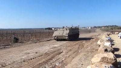 An Israeli army unmanned M113 vehicle being tested in 2013, when Israel's military began experimenting with Photo: Israel Defence Force