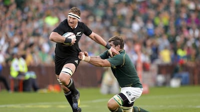 Kieran Read shown during a New Zealand match against South Africa on October 5, 2013. AFP Photo