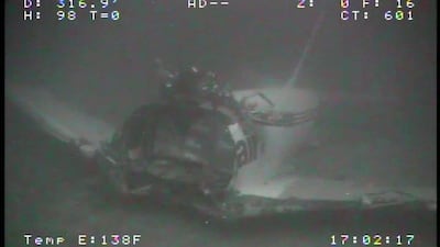 The NTSB released underwater photos from the Transair Flight 810 that crashed into the sea off Honolulu, Hawaii on July 2.