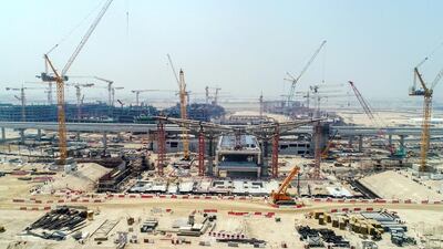 The Dubai South expo site from afar.