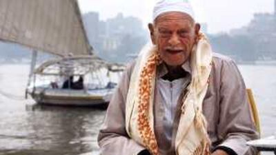 Hagg Ahmed Ibrahim el Digui, now 85, started working at his father's felucca dock as a boy.