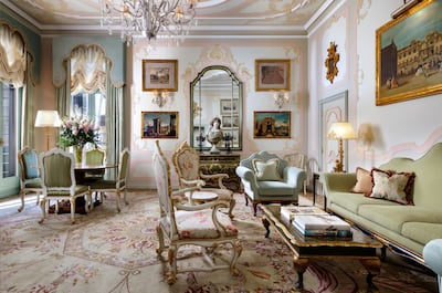 The hotel pays homage to its palatial past through its lavish accommodation. Photo: Gritti Palace Italy