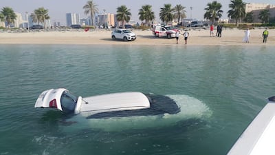 Dubai Police rescued the 41-year-old motorist on Friday. Courtesy: Dubai Police