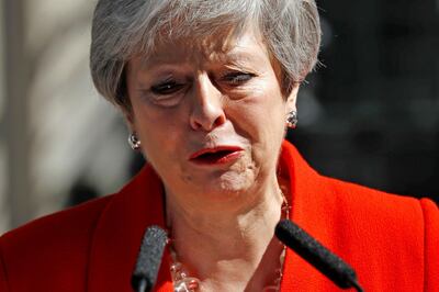 Theresa May was the second Conservative prime minister to resign over Brexit AFP