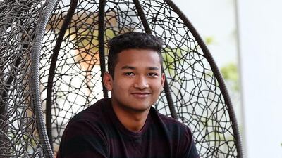 Dubai pupil Saad Iqbal, 18, receives a Dh750 monthly allowance. Satish Kumar / The National