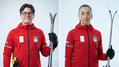 Alex Astridge, left, and Piera Hudson will compete in the Alpine skiing competitions of the 26th Winter Olympics in Italy. Photo: National Olympic Committee