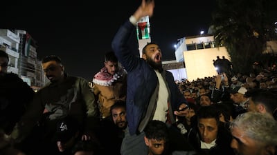 They said they would remain near the embassy until Friday morning. EPA