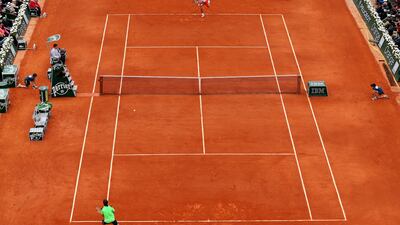 Rafael Nadal was playing perhaps the most important grand slam final, in the context of the sport's history, and there were signs of nerves at the start. Clive Brunskill / Getty Images