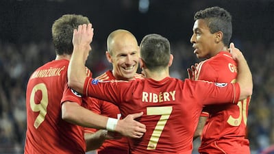 April 23/May 2, 2013: Semi-final – Bayern Munich v Barcelona (Barcelona lose 7-0 on aggregate). While the first two entries saw Barcelona lose from seemingly insurmountable positions, this tie saw the Catalan giants crushed from start to finish. Bayern Munich claimed a 4-0 lead after the first leg at the Allianz Arena, with Thomas Muller scoring twice and one goal each for Mario Gomez and Arjen Robben. Any hopes of a miraculous Barca comeback were dashed when Robben struck after half time at the Camp Nou, before a Gerard Pique own goal and Muller’s third of the tie ensured the heaviest aggregate defeat in Champions League history. Getty Images