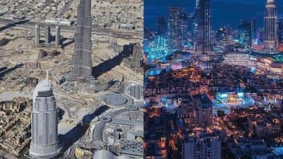 Dubai's Burj Khalifa has joined the #10yearchallenge.