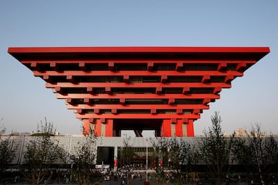 BEIJING - MAY 02: The China Pavilion is shown on the second day of the Shanghai World Expo on May 2, 2010 in Shanghai, China. The expo, which runs through October 31, is expected to draw 70 million visitors. (Photo by Feng Li/Getty Images)