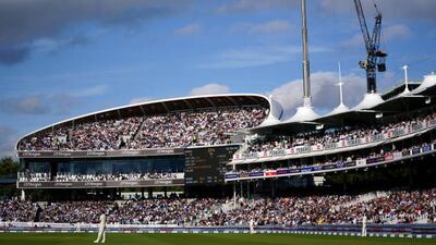 The stands were full at Lord's on Thursday.