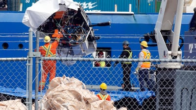 Debris from the Titan submersible was recovered on the ocean floor