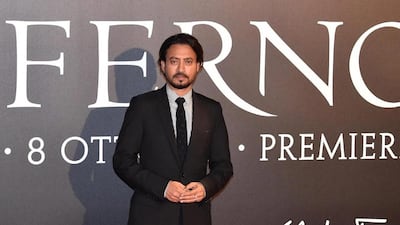 Irrfan Khan at the Italian premiere of Inferno. Maurizio Degl’ Innocenti / EPA