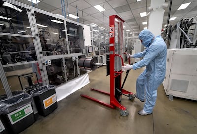 A Nissan Leaf plant in the UK. Two thirds of manufacturers believe they will have to cut their workforce or scale back output, a survey found. PA