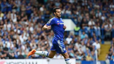 Chelsea forward Pedro shown during a Premier League match at Stamford Bridge in August. Facundo Arrizabalaga / EPA / August 29, 2015