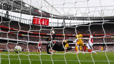 Scored last-gasp winner against Man United last week but got little joy out of the Arsenal defence until Rice red card. Levelled scores after reacting well to finish rebound following Raya'ssaved from Minteh. Getty Images