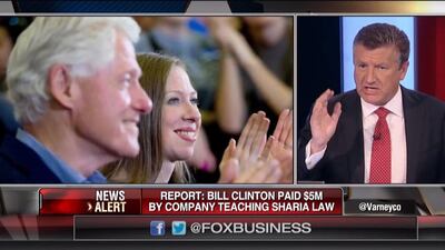 Fox Business Network repeated a right-wing news website's claim that Gems Education channeled money to both jihadists and the Clintons.