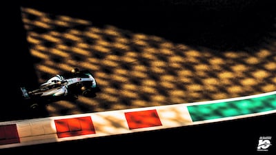 Positioning myself on a balcony overlooking the circuit, the shadows created by the lattice work of the hotel provided a wonderful palette on which to photograph passing cars during practice for the 2017 Abu Dhabi Grand Prix.