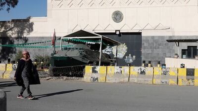 The shuttered US embassy in Sanaa, Yemen. EPA