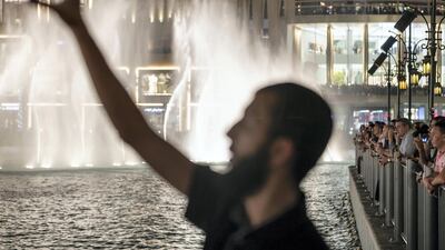 The group came to Dubai in January when it was announced 'Power' would be added to the Dubai fountain list of melodies. Antonie Robertson / The National