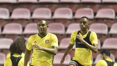 UAE national team train ahead of their World Cup 2022 Qualifier against Thailand. Courtesy UAEFA