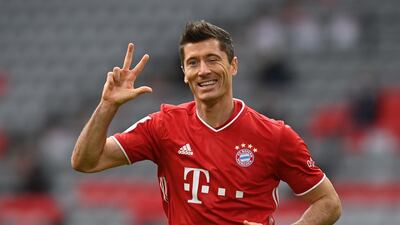 Bayern Munich's Polish forward Robert Lewandowski was named men's player of the year at Fifa's 'The Best' awards ceremony in Zurich. AFP