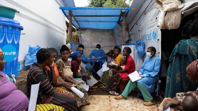 Patients at the mpox treatment centre at Kavumu hospital in South Kivu province, Democratic Republic of Congo. Reuters
