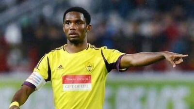 Anzhi Makhachkala's Samuel Eto'o scored twice against Young Boys in their last Europa match. Kirill Kudryavtsev / AFP
