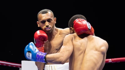 The UAE's Sultan Al Nuaimi outclassed Tanzanian Jemsi Kibazange by unanimous decision in their super flyweight clash at the inaugural Rising Stars Arabia boxing at Mubadala Arena, Abu Dhabi. Ruel Pableo for The National